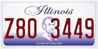 IL license plate Z803449