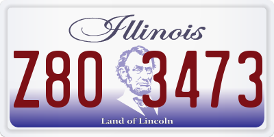 IL license plate Z803473