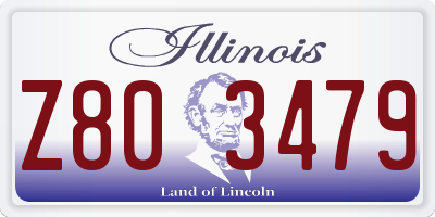 IL license plate Z803479