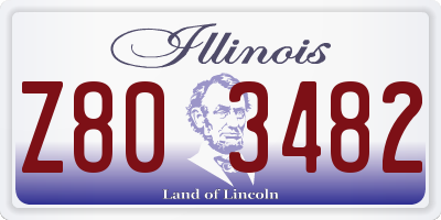 IL license plate Z803482