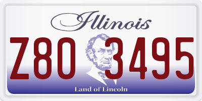 IL license plate Z803495