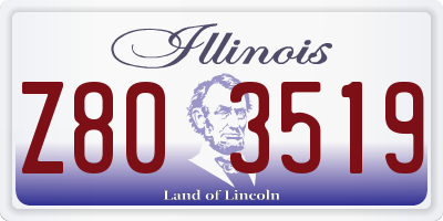 IL license plate Z803519