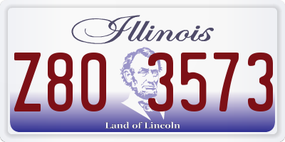 IL license plate Z803573