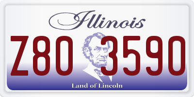 IL license plate Z803590