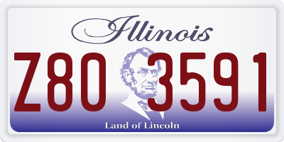 IL license plate Z803591
