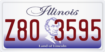 IL license plate Z803595