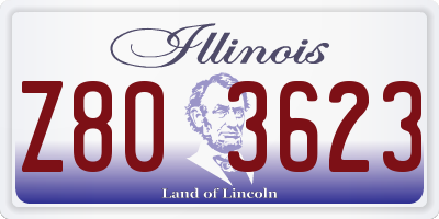 IL license plate Z803623