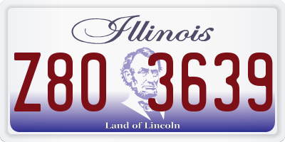IL license plate Z803639