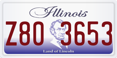 IL license plate Z803653