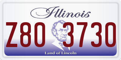 IL license plate Z803730