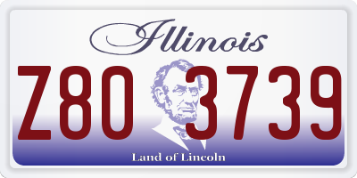 IL license plate Z803739