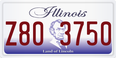 IL license plate Z803750
