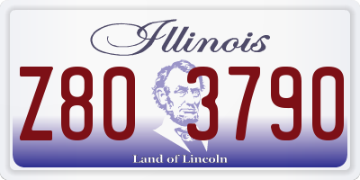 IL license plate Z803790