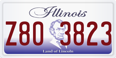 IL license plate Z803823