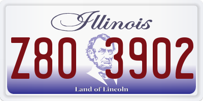 IL license plate Z803902