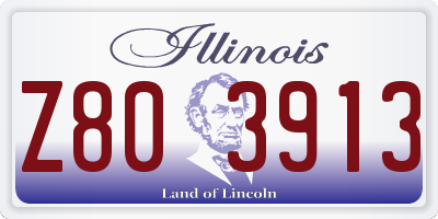 IL license plate Z803913