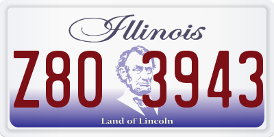 IL license plate Z803943