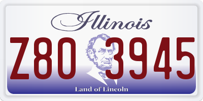 IL license plate Z803945