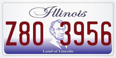 IL license plate Z803956