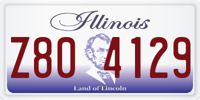 IL license plate Z804129