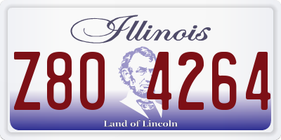 IL license plate Z804264