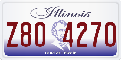 IL license plate Z804270