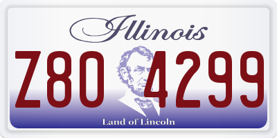 IL license plate Z804299