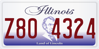 IL license plate Z804324