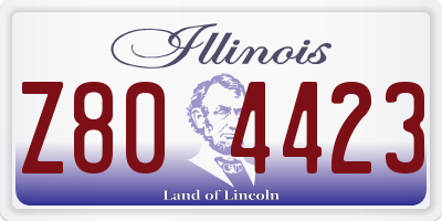 IL license plate Z804423