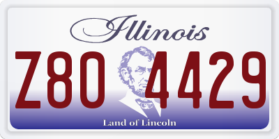 IL license plate Z804429