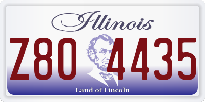 IL license plate Z804435