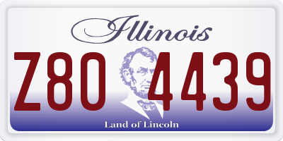 IL license plate Z804439