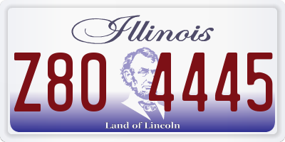 IL license plate Z804445