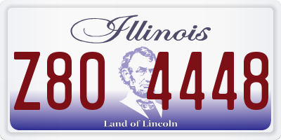 IL license plate Z804448