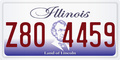 IL license plate Z804459