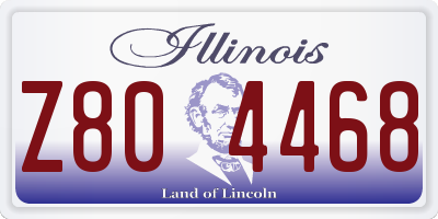 IL license plate Z804468