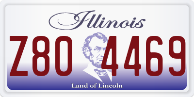 IL license plate Z804469