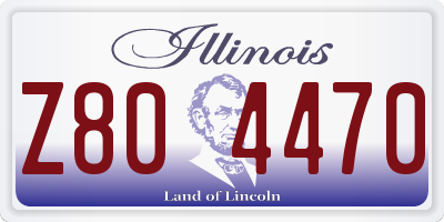 IL license plate Z804470