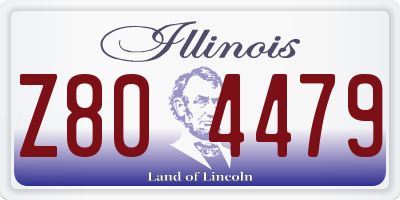 IL license plate Z804479