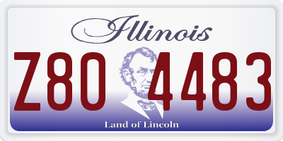 IL license plate Z804483