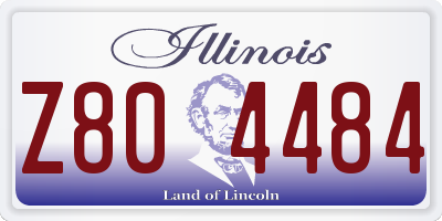 IL license plate Z804484