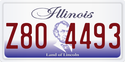 IL license plate Z804493