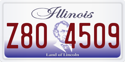 IL license plate Z804509