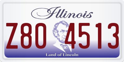 IL license plate Z804513