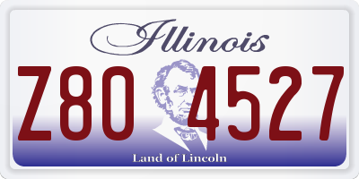 IL license plate Z804527