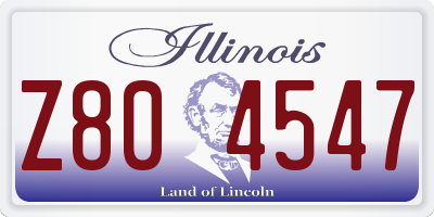 IL license plate Z804547