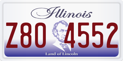 IL license plate Z804552