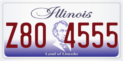 IL license plate Z804555