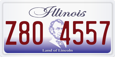 IL license plate Z804557