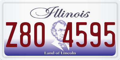 IL license plate Z804595